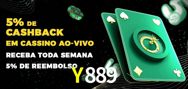 Promoções do cassino ao Vivo Y889